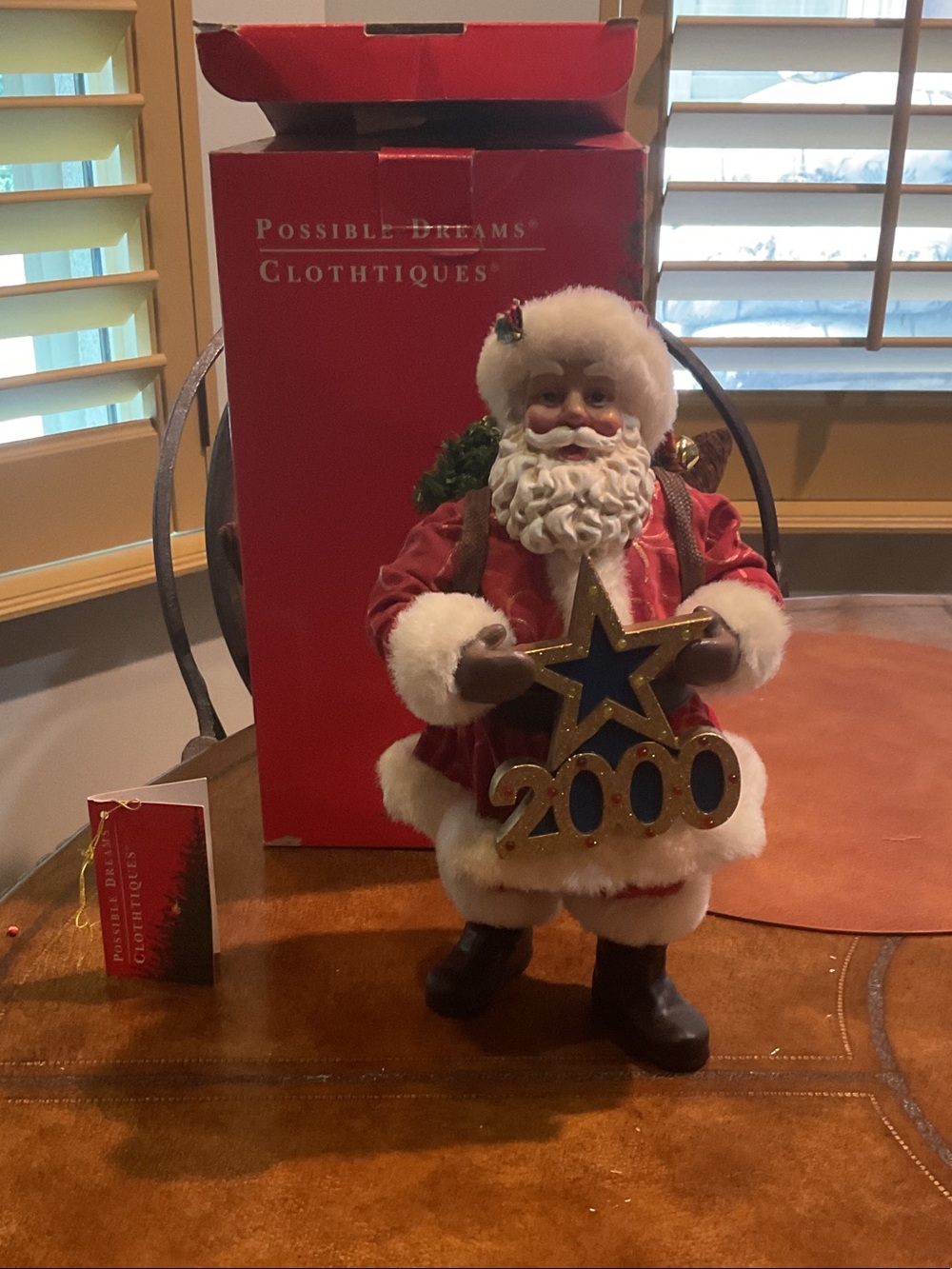 Possible Dreams “Greeting the Millennium” Clothiques Red Santa Figurine